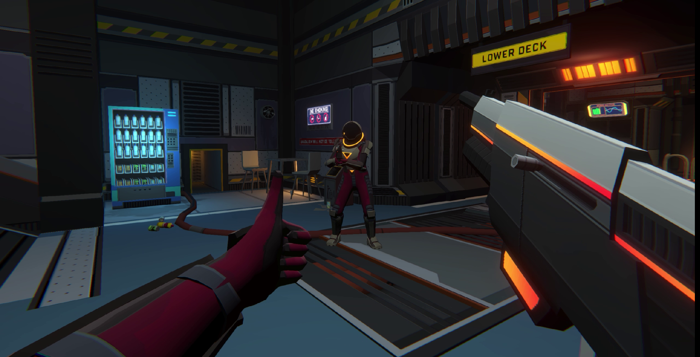 In-game screenshot of SENTRY, courtesy of Fireblade Software
