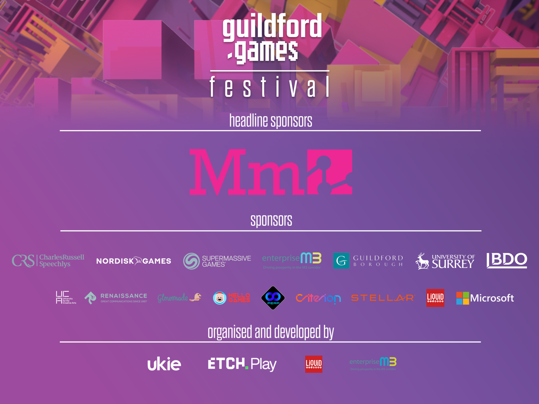 Games Festival Schedules - Guildford Games